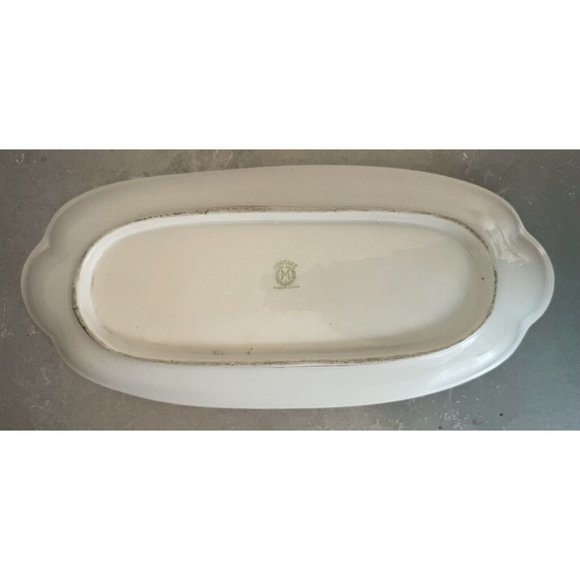 Noritake Hand Painted Small serving Celery/Relish Dish - Floral & Gold Trim 11" - Picture 7 of 9